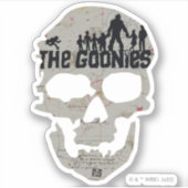 Sticker Silhouette du crâne des Goonies (Devant)