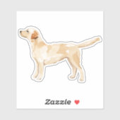 Sticker Silhouette du laboratoire jaune (Feuille)