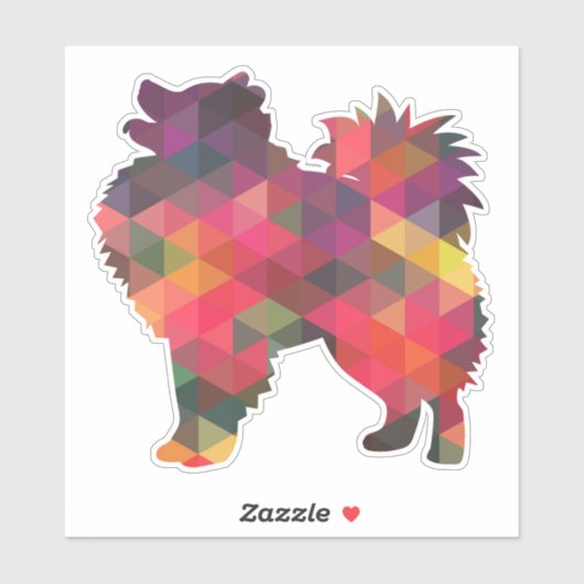 Sticker Silhouette du Motif géométrique Eskimo américain (Feuille)