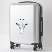 Sticker Silhouette face Giraffe (Sur valise)