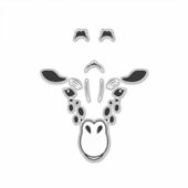 Sticker Silhouette face Giraffe (Devant)