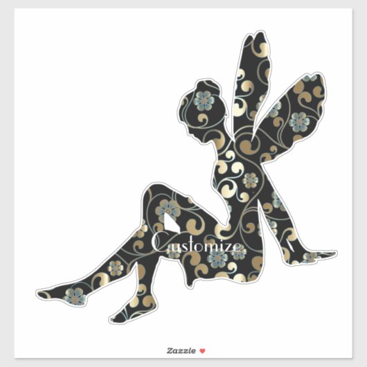 Sticker Silhouette fée Thunder_Cove (Feuille)