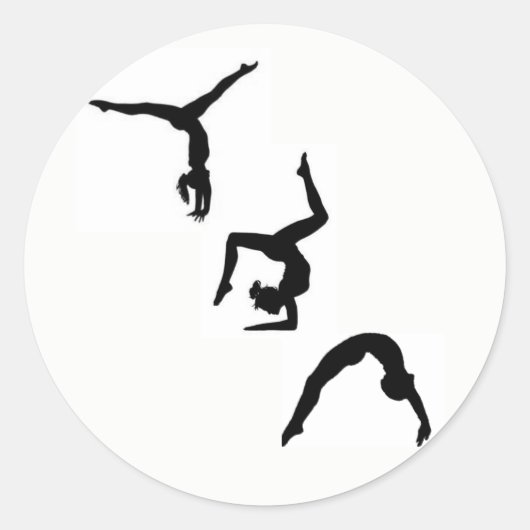 Sticker Silhouette Gymnastique (Devant)
