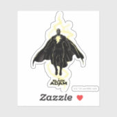 Sticker Silhouette noire Adam Lightning (Feuille)