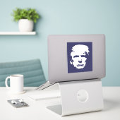 Sticker Silhouette simple TRUMP (Ordinateur portable sur le bureau)