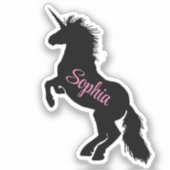 Sticker Silhouette Unicorne (Recto)