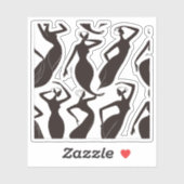 Sticker Silhouettes Abstraites (Feuille)