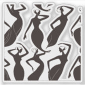 Sticker Silhouettes Abstraites (Devant)