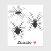 Sticker Silhouettes déplaisantes Black Spider (Feuille)
