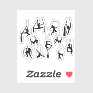 Sticker Silhouettes Lyra Aérialist