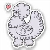 Sticker Silkie Hen (Devant)