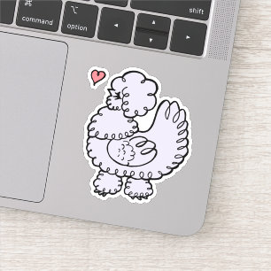 Sticker Silkie Hen