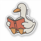 Sticker Silly Goose Funny Book Lover Bookish Book Club (Devant)