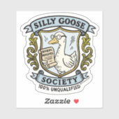 Sticker Silly Goose Society Crest - 100% Non qualifié (Feuille)
