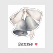 Sticker Silver Bells Merry Christmas (Feuille)