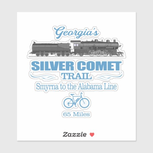 Sticker Silver Comet Trail (RT2) (Feuille)