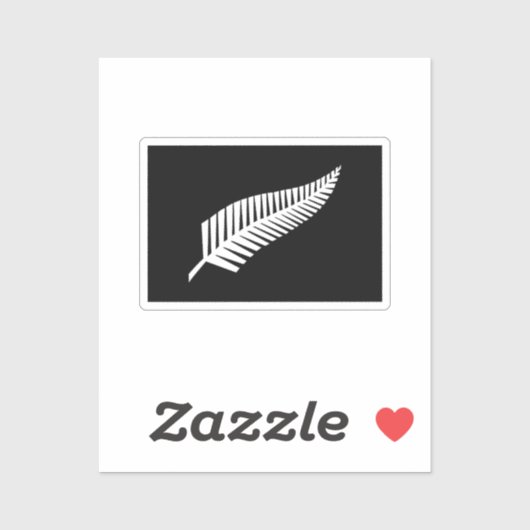 Sticker Silver fern flag (NZ) (Feuille)