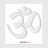 Sticker Silver Om  (Feuille)