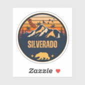 Sticker Silverado, Californie (Feuille)