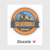 Sticker Silverdale, Kansas (Feuille)