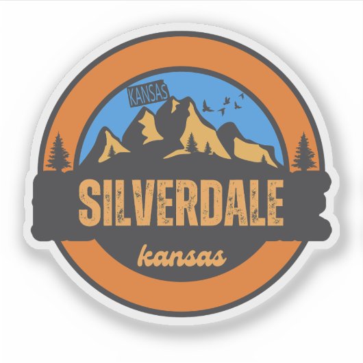 Sticker Silverdale, Kansas (Devant)