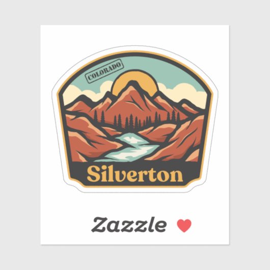 Sticker Silverton, Colorado (Feuille)