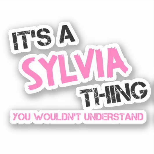 Sticker Silvia ce que vous ne comprendriez pas nom (Devant)