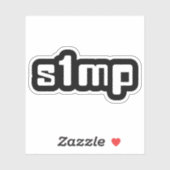 Sticker Simp Number One (Feuille)