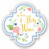 Sticker simple bouteille d'eau (Devant)