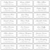 Sticker Simple Elegant Classy Script Guest Address Labels (Devant)
