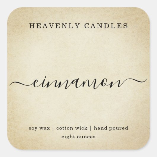 Sticker simple fait maison Étiquettes (Devant)