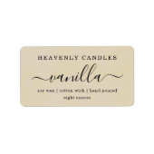 Sticker simple fait maison Étiquettes (Devant)