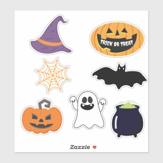 Sticker Simple Halloween cool (Feuille)