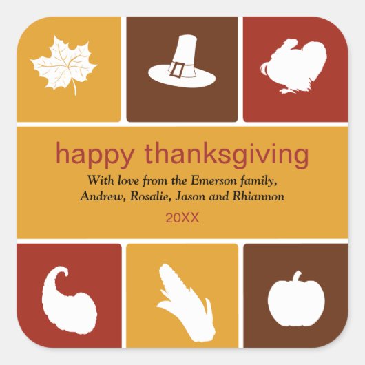 Sticker simple Icons Thanksgiving (Devant)