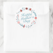 Sticker simple Joyeux Fête des Mères Fleur de cour (Sac)