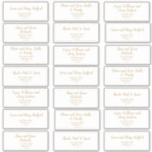 Sticker Simple Minimalist|Gold Frame Adresse du client (Devant)