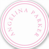 Sticker Simple minimaliste moderne unique (Recto)