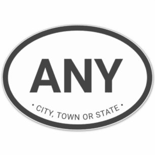 Sticker Simple Moderne Style Européen Personnalisé Ville