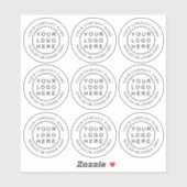 Sticker simple transparent circulaire (Feuille)