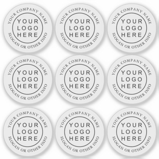 Sticker simple transparent circulaire (Devant)