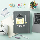 Sticker Simple Whimsical mignon Casquette Pirate Carte des (Couverture iPad)