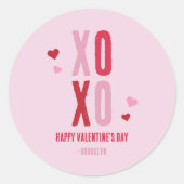 Sticker simple XOXO Valentines de classe (Devant)