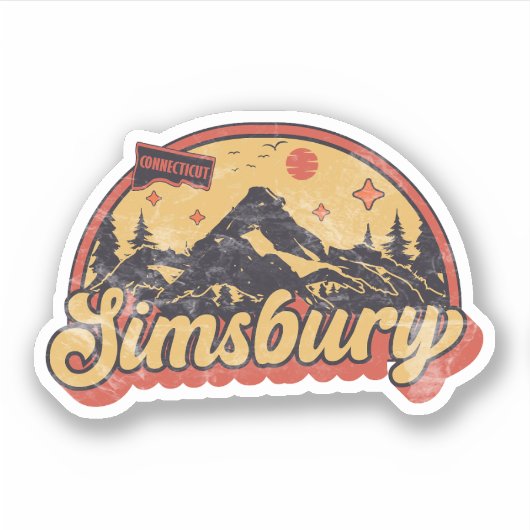 Sticker Simsbury, Connecticut (Devant)