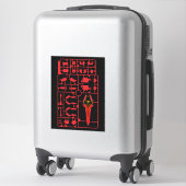 Sticker sinanju gundam gunpla plamo model runner kit char (Sur valise)