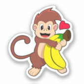 Sticker Singe à la banane (Recto)