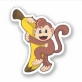 Sticker Singe avec banane (1).PNG (Devant)