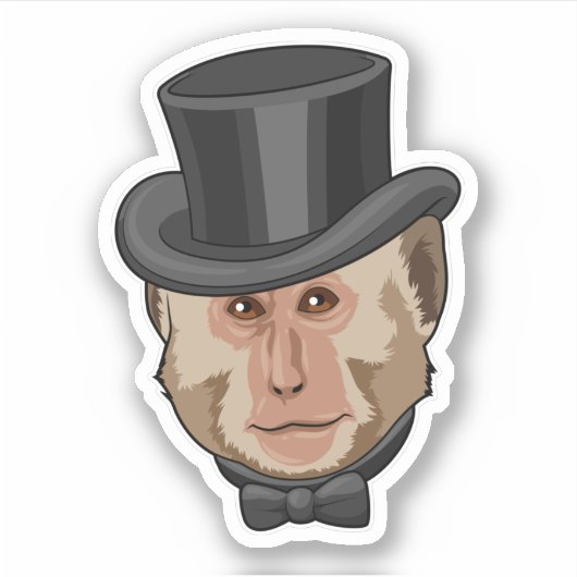 Sticker Singe avec Cylindre (Devant)