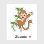 Sticker Singe dans la jungle (Feuille)