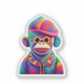 Sticker Singe en chaussette (Devant)