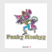 Sticker Singe funky  (Feuille)